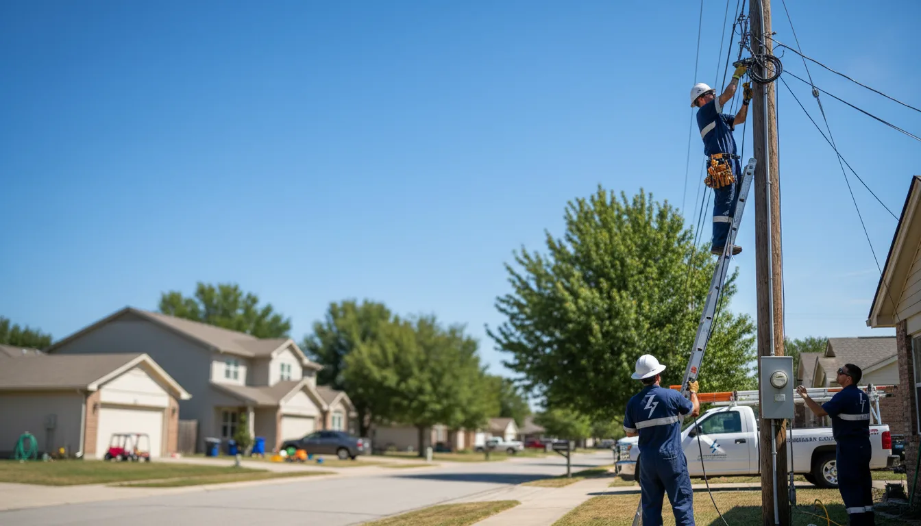Residential electrician providing installation services in Montville, CT